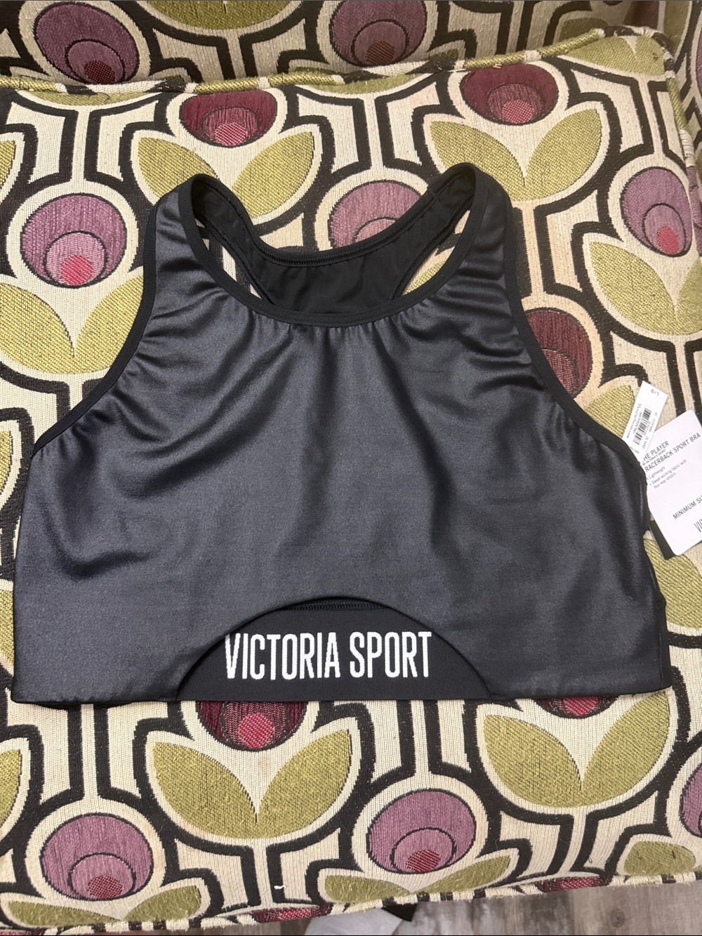 Victoria's Secret Black Racerback Sport Bra limited edition